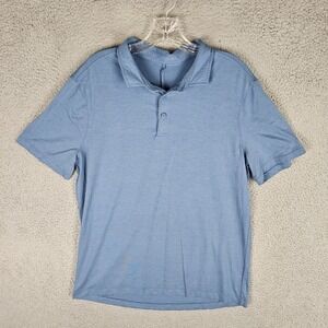 Lululemon Evolution Polo Shirt Men's Stretchy Golf Performance Short Sleeve Logo